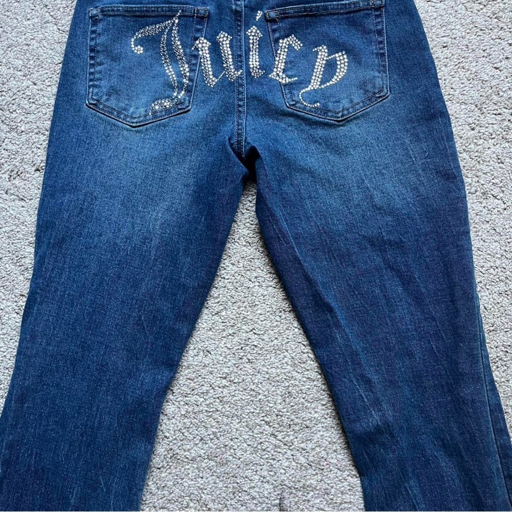Juicy Couture Women's Dark Blue Straight Leg Jeans